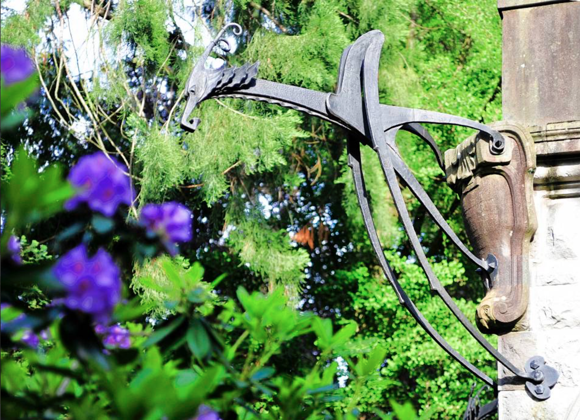 Schmiedeeisernes Detail